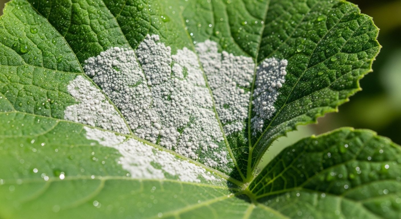 Foliar scouting and preventive organic spray treatment for summer fungal suppression