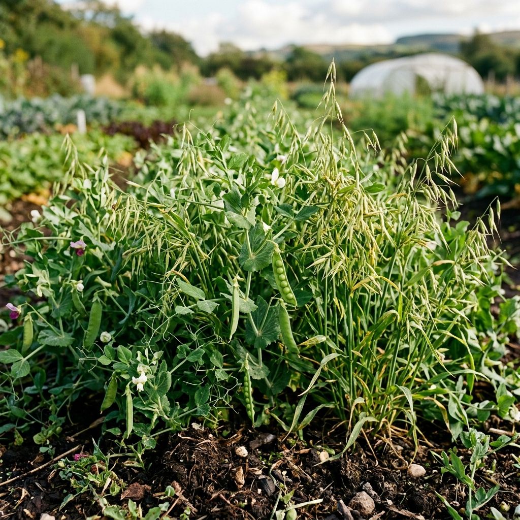 Organic biculture cover crop providing habitat for beneficial predatory beetles