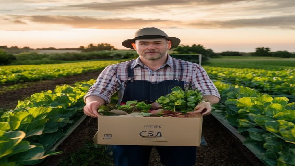 Transparent weekly newsletter and vegetable curation shared with CSA members at pickup table