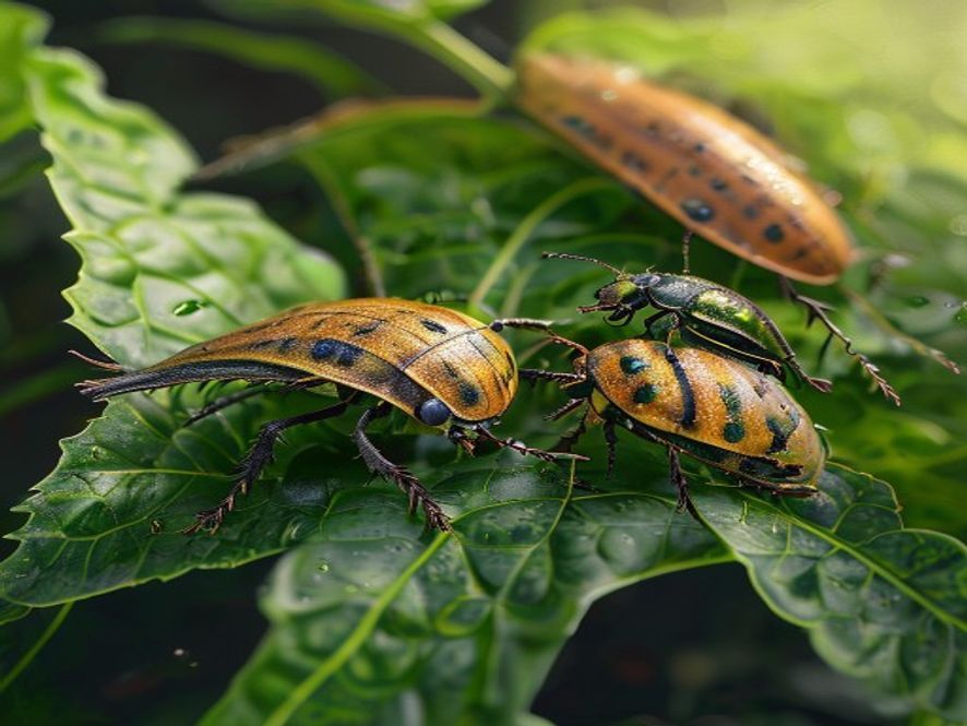 Field observation of common garden insect pests and targeted organic control methods