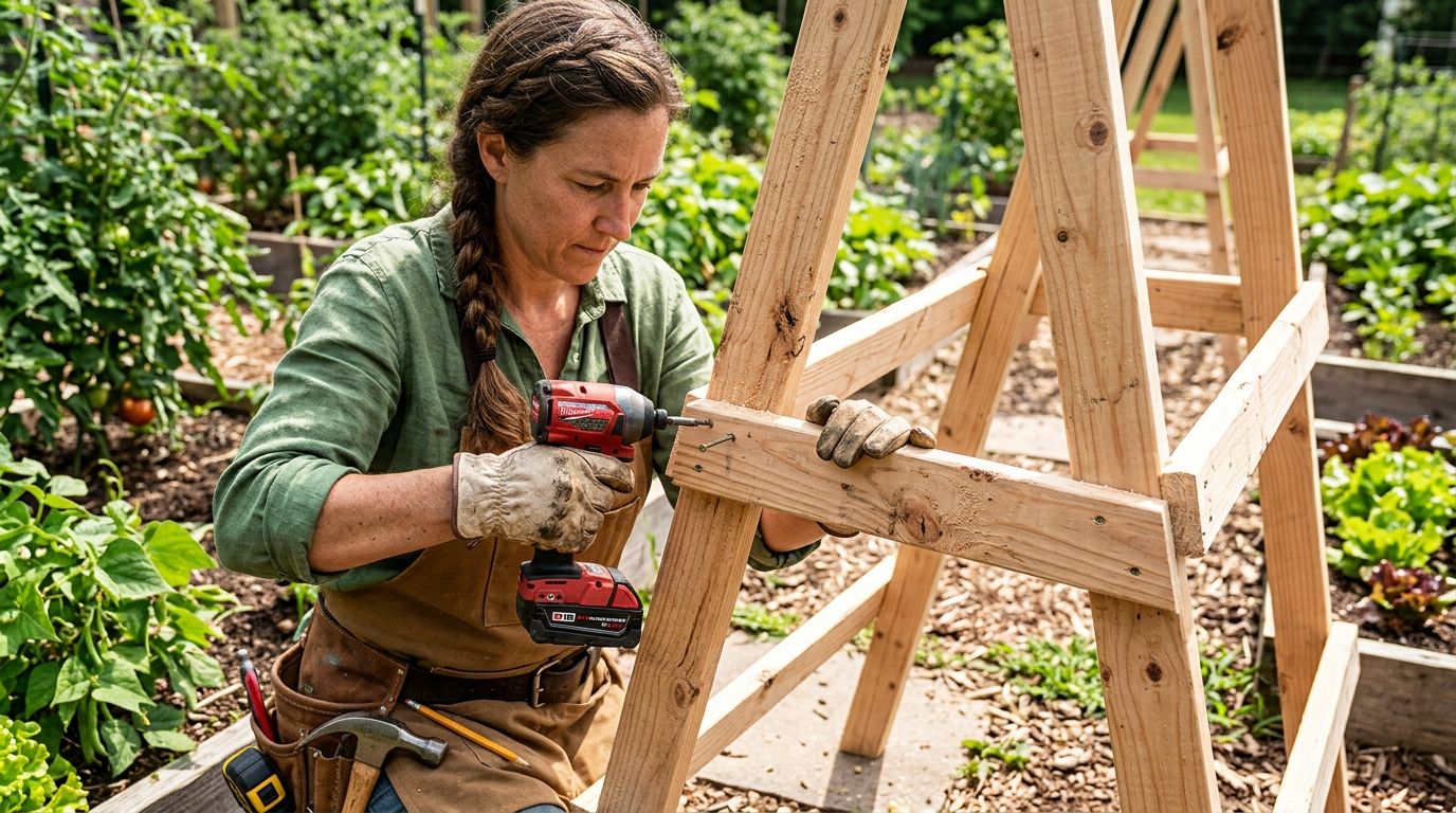 A-frame construction from 2x4s